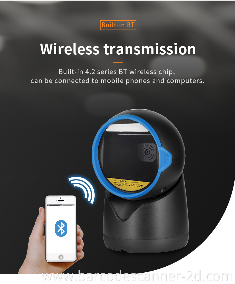 BT transmission barcode scanner 